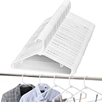 UMI. by Amazon - Perchas de Plástico- Antideslizantes y Resistentes- Perchas Estándar para Trajes- Abrigos- Pantalones…